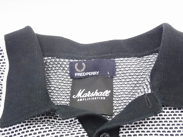 実際に弊社で買取させて頂いたフレッドペリー×マーシャル ポロシャツ Bluesbreaker/L　の画像 5枚目