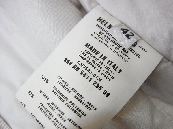 実際に弊社で買取させて頂いたHELMUT LANG/ヘルムートラング ZIPアップバイカージャケット/42の画像 4枚目