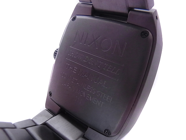 実際に弊社で買取させて頂いたNIXON/ニクソン MANUAL/マニュアル クオーツ腕時計 A2441062の画像 5枚目