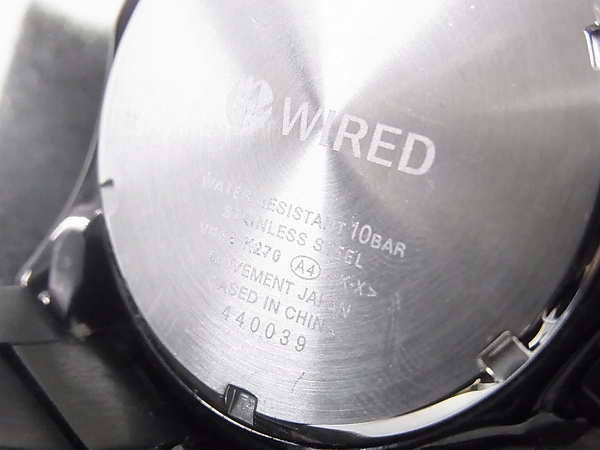 実際に弊社で買取させて頂いたSEIKO WIRED/ワイアード クロノグラフ 腕時計 VK63-K270の画像 6枚目