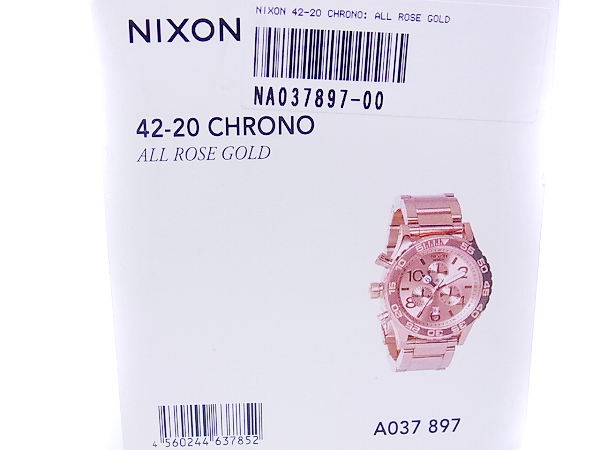 実際に弊社で買取させて頂いたNIXON/ニクソン THE 42-20 CHRONO/クロノ 腕時計 A037-897の画像 7枚目