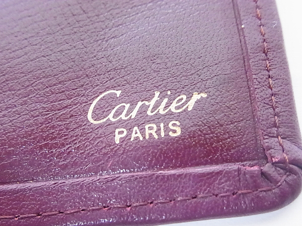 実際に弊社で買取させて頂いたCartier/カルティエ　カード/パスポートケース 札入れ 茶系の画像 6枚目