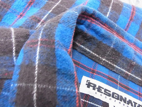 実際に弊社で買取させて頂いたGOODENOUGH/グッドイナフ リゾネイト 長袖チェックシャツ/Mの画像 3枚目