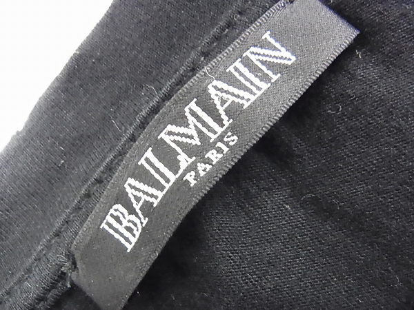 実際に弊社で買取させて頂いたBALMAIN/バルマン クルーネック半袖Tシャツ/カットソー 無地/Sの画像 2枚目