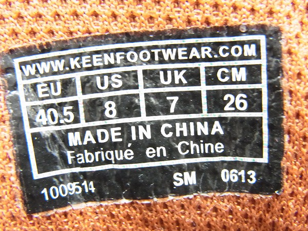 実際に弊社で買取させて頂いたKEEN/キーン TARGHEE 2/ターギー 茶×橙 シューズ 1009514/26の画像 6枚目