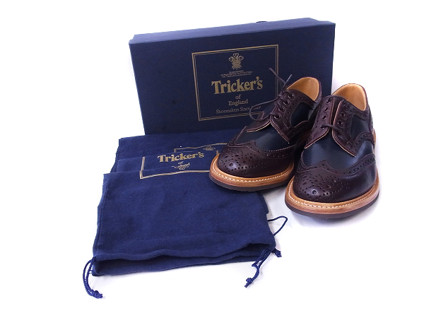 実際に弊社で買取させて頂いたTrickers/トリッカーズ ウイングチップシューズ M7292/9.5の画像 9枚目