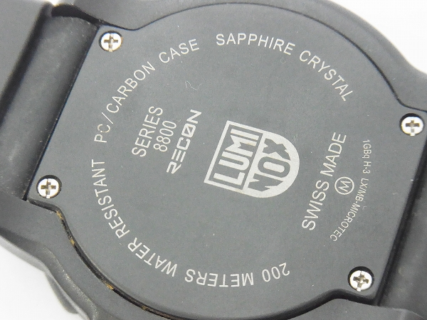 実際に弊社で買取させて頂いたLUMINOX/ルミノックス 8800 RECON POINTMAN/ポイントマンの画像 7枚目