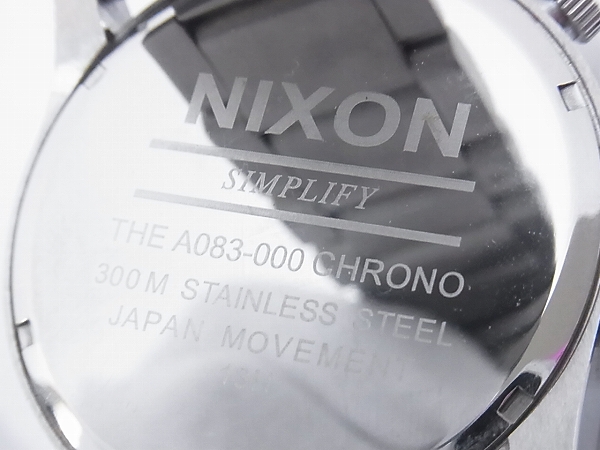 実際に弊社で買取させて頂いたNIXON/ニクソン THE 51-30 CHRONO BLACK 腕時計/NA083000-00の画像 5枚目