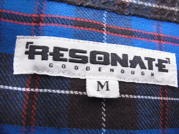 実際に弊社で買取させて頂いたGOODENOUGH/グッドイナフ リゾネイト 長袖チェックシャツ/Mの画像 2枚目