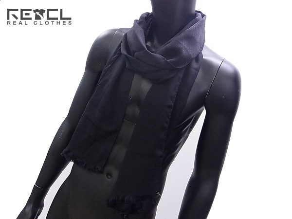 実際に弊社で買取させて頂いたGiorgio Armani/アルマーニ シルクマフラー/ストール ブラック