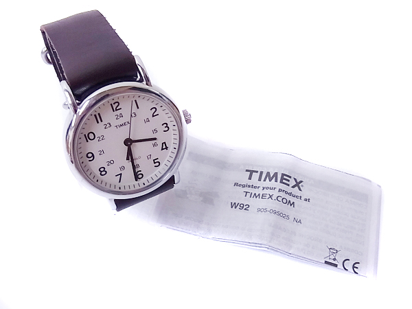 実際に弊社で買取させて頂いたTIMEX/タイメックス セントラルパーク 腕時計 レザー/T2N893の画像 5枚目