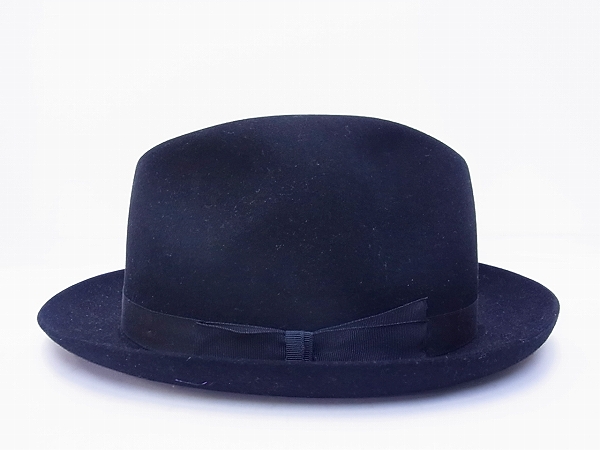 実際に弊社で買取させて頂いたCA4LA/カシラ CHRISTYS 中折れフェルト/ラビットファーハットの画像 2枚目