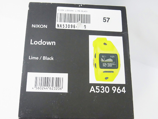 実際に弊社で買取させて頂いたNIXON/ニクソン 腕時計 LODOWN/ローダウン A530-964 ライムの画像 6枚目