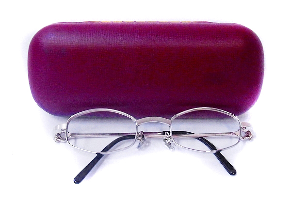 実際に弊社で買取させて頂いたCARTIER/カルティエ レンズ無しヘキサゴン型伊達メガネの画像 8枚目