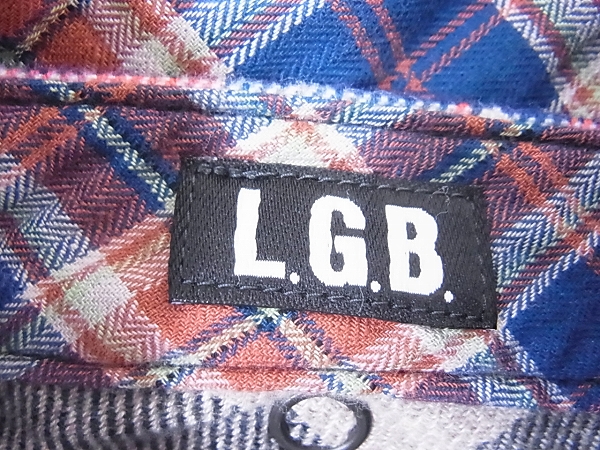 実際に弊社で買取させて頂いたルグランブルー 切り替えチェック柄長袖シャツ SHIRTS-G/STD 2の画像 2枚目