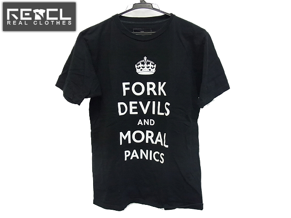 実際に弊社で買取させて頂いたユニフォームエクスペリメント FORK DEVILS/半袖Tシャツ 黒/2