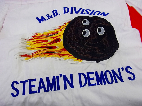 実際に弊社で買取させて頂いたダブルワークス フレイムボール 半袖/ボーリングシャツ/40の画像 4枚目