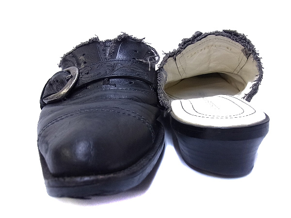 実際に弊社で買取させて頂いたalfredoBANNISTER/アルフレッドバニスター サンダル ブラック41の画像 1枚目