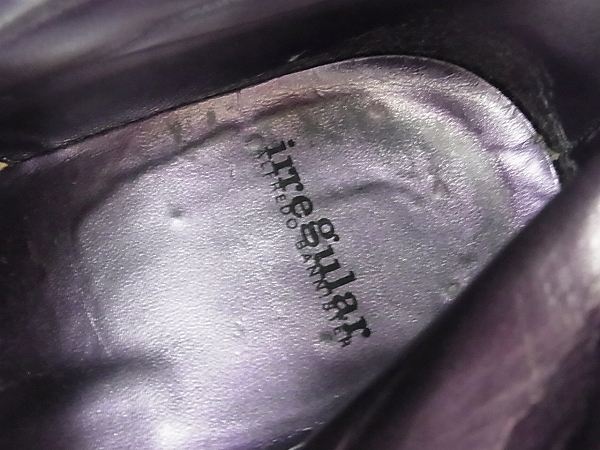 実際に弊社で買取させて頂いたirregular byアルフレッドバニスター サイドジップブーツ 44の画像 7枚目