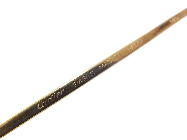 実際に弊社で買取させて頂いたCartier/カルティエ ティアドロップ型フレーム 眼鏡/メガネの画像 4枚目