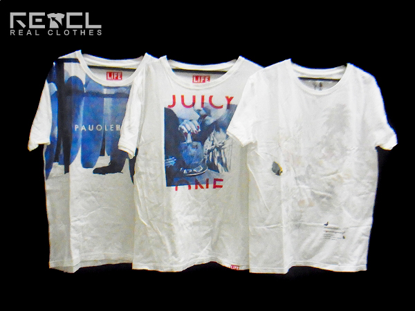 実際に弊社で買取させて頂いたEDIFICE/エディフィス LIFE 半袖プリントTシャツ 3点セット