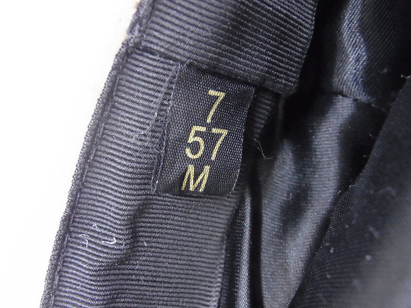 実際に弊社で買取させて頂いたBorsalino/ボルサリーノ オーストリッチ　レザーハンチング/Mの画像 4枚目