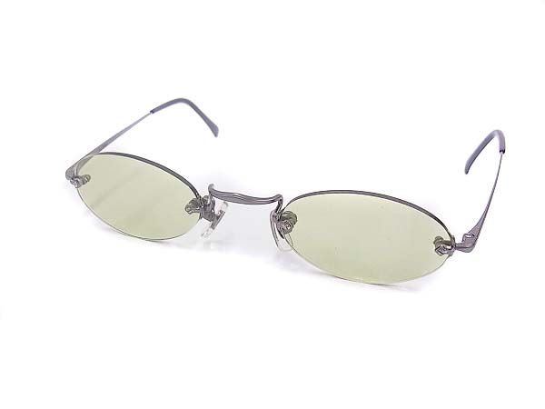 実際に弊社で買取させて頂いた白山眼鏡 めがね/サングラス ガンメタル/緑系 ツーポイントの画像 1枚目