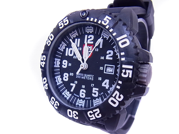 実際に弊社で買取させて頂いたLUMINOX/ルミノックス ネイビーシールズ 腕時計 黒 3050/3950の画像 3枚目