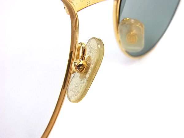 実際に弊社で買取させて頂いたCartier/カルティエ サングラス 135 金属フレーム ゴールドの画像 3枚目