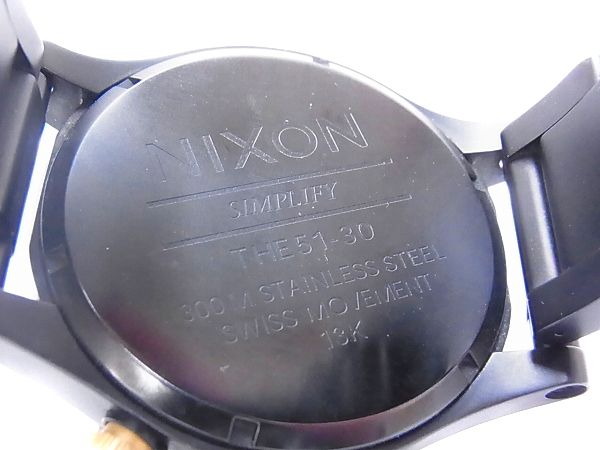 実際に弊社で買取させて頂いたNIXON/ニクソン 51-30 タイドグラフ メンズ腕時計A057-1041 の画像 6枚目