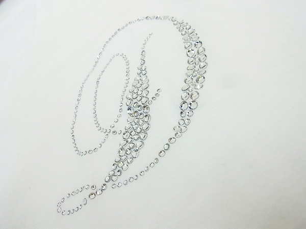 実際に弊社で買取させて頂いたドレスキャンプ スワロフスキー/ロゴプリント 半袖Tシャツ/46の画像 4枚目