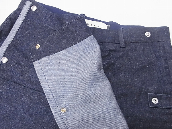 実際に弊社で買取させて頂いたmarni/マルニ レイヤーパーツ ショートデニムパンツ 44の画像 5枚目