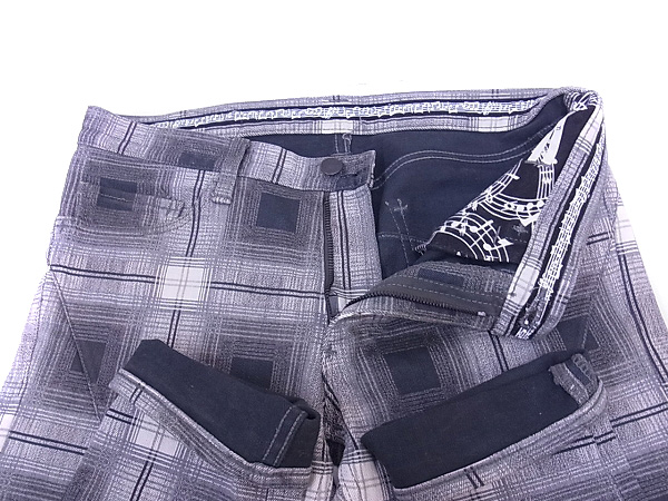 実際に弊社で買取させて頂いたNUMBER NINE/ナンバーナイン 07AW チェックデニムパンツ/2の画像 2枚目