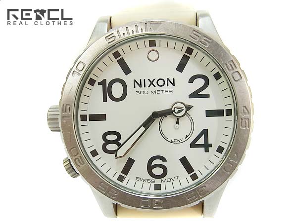 実際に弊社で買取させて頂いたNIXON/ニクソン 51-30 PU クオーツ腕時計 ホワイト/A058-793