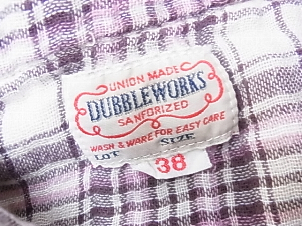 実際に弊社で買取させて頂いたDUBBLE WORKS/ダブルワークス 半袖/長袖シャツ 36/38 5点セットの画像 2枚目