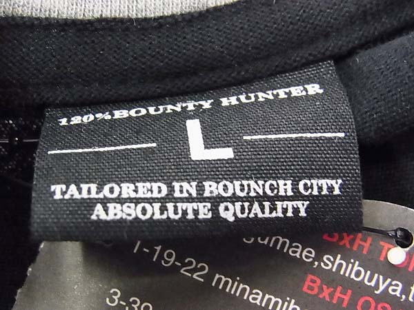 実際に弊社で買取させて頂いた[未使用]B×H/バウンティーハンター刺繍入り1911半袖Tシャツ/Lの画像 4枚目