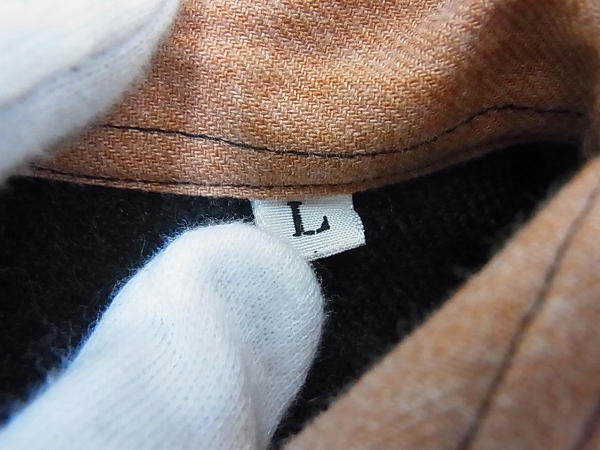 実際に弊社で買取させて頂いたChristian Dior/ディオール ウール 長袖シャツ ブラック Lの画像 3枚目