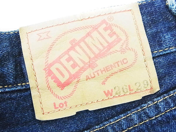 実際に弊社で買取させて頂いたDENIME/ドゥニーム ストレートデニムパンツ インディゴ/26の画像 2枚目