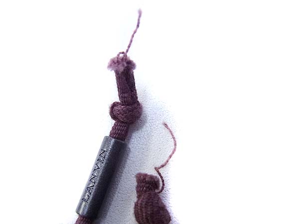 実際に弊社で買取させて頂いたLANVIN/ランバン シルクジャージストレートパンツ ボルドー/S の画像 5枚目