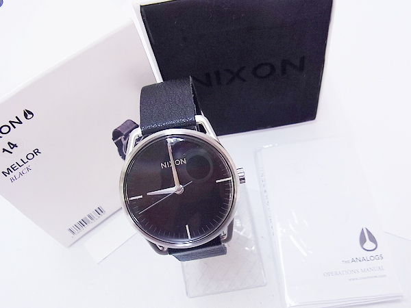 実際に弊社で買取させて頂いたNIXON/ニクソン 腕時計 レザーベルト MELLOR/メロー A129-000の画像 5枚目