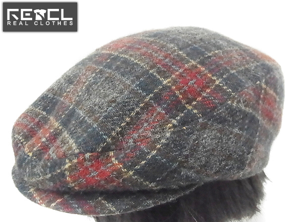 実際に弊社で買取させて頂いたBorsalino/ボルサリーノ ウール チェック ハンチング 帽子