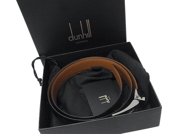 実際に弊社で買取させて頂いたdunhill/ダンヒル リバーシブル プレーンベルト HPC760A42の画像 7枚目
