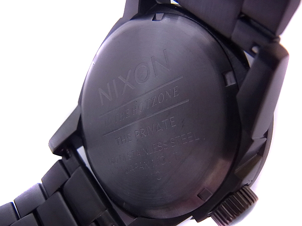 実際に弊社で買取させて頂いたNIXON/ニクソン プライベート SS 腕時計 クォーツ A276624の画像 8枚目