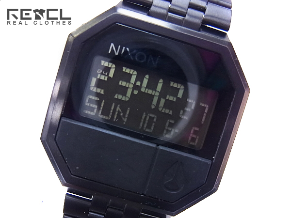 実際に弊社で買取させて頂いたNIXON/ニクソン デジタル腕時計 RE-RUN/リ・ラン 黒 A158-001