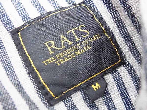 実際に弊社で買取させて頂いたRATS/ラッツ ヒッコリーストライプ ウエスタンシャツ/Mの画像 2枚目