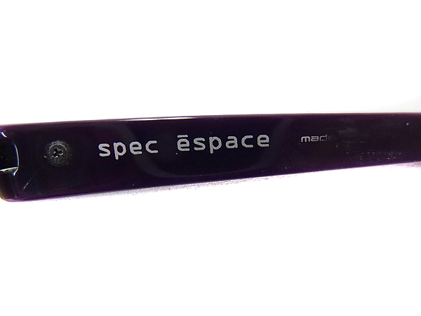 実際に弊社で買取させて頂いたspec espace/スペックエスパス メガネフレーム ES-5402 紫×黄緑の画像 4枚目