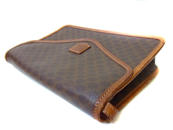 実際に弊社で買取させて頂いたCELINE/セリーヌ マカダムミニショルダーバッグ ブラウンの画像 2枚目