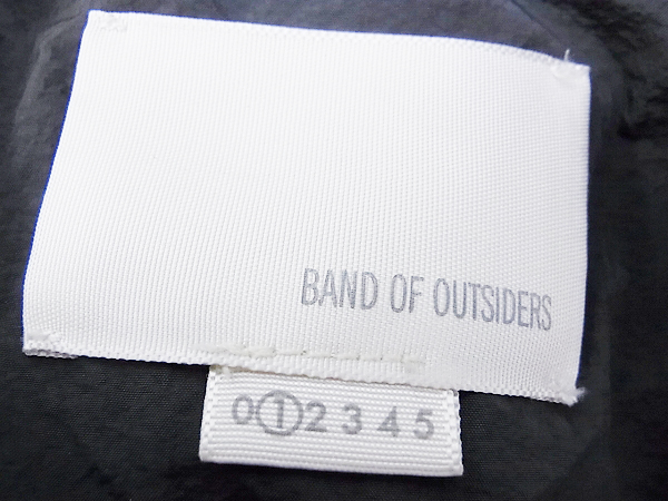 実際に弊社で買取させて頂いたBAND OF OUTSIDERS ナイロンブルゾン スナップボタン 灰/1の画像 2枚目