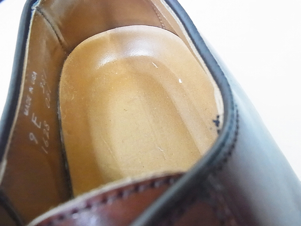 実際に弊社で買取させて頂いたアレンエドモンズ アシュトンUチップシューズ ブラウン/1628/9Eの画像 6枚目