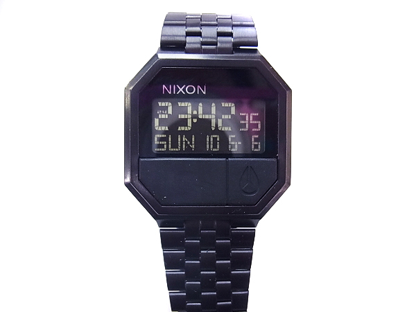 実際に弊社で買取させて頂いたNIXON/ニクソン デジタル腕時計 RE-RUN/リ・ラン 黒 A158-001の画像 1枚目